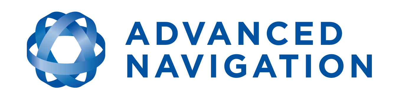 Logo of Advanced Navigation featuring a stylized blue compass design above the company name in capital letters.